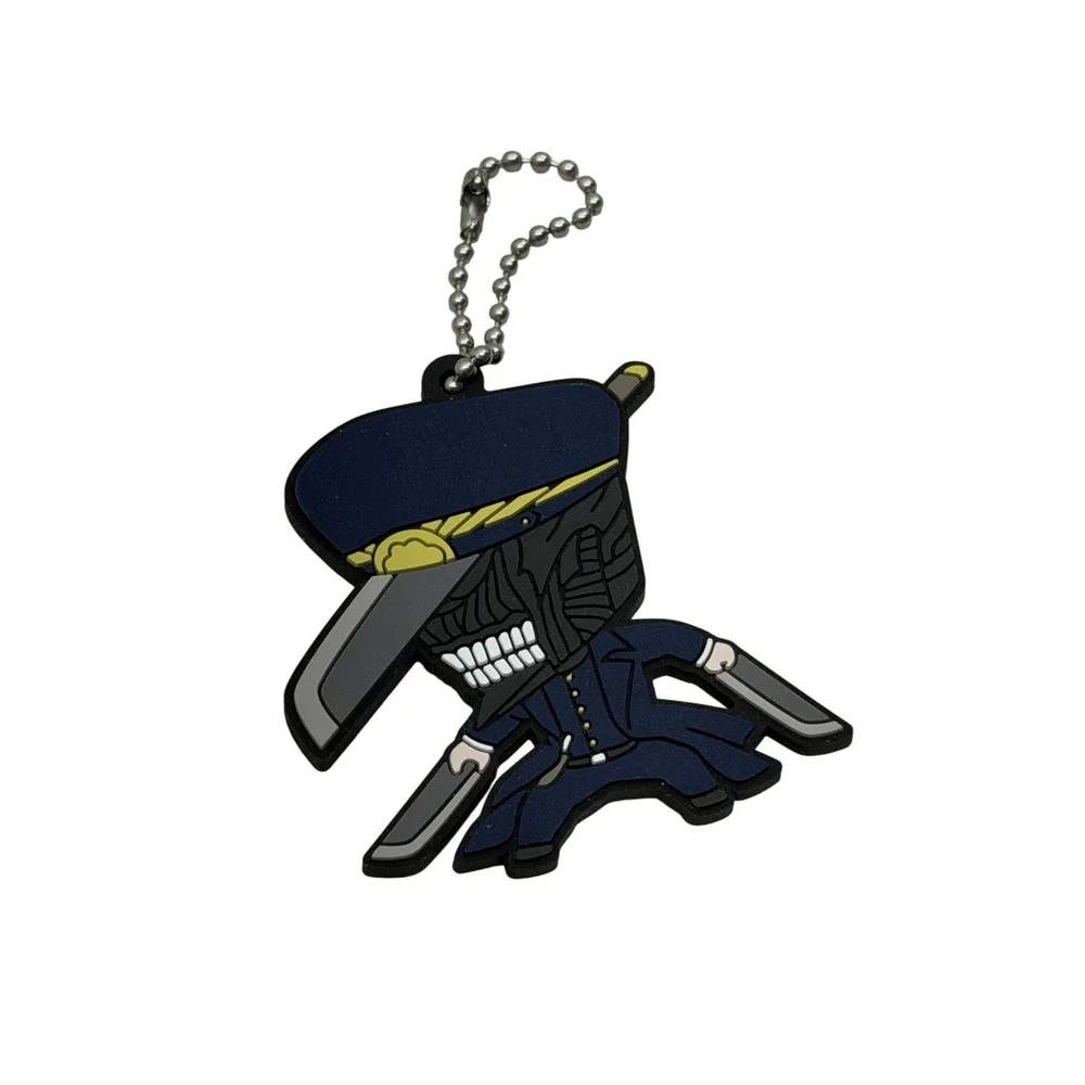 Bandai Chainsaw Katana Man Samurai Sword Rubber Mascot Keychain Gashapon